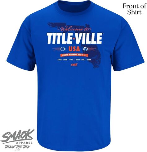 Smack Apparel مرحبًا بك في Titleville ، T-Shirt لعشاق College Florida (SM-5XL) in Saudi Arabia