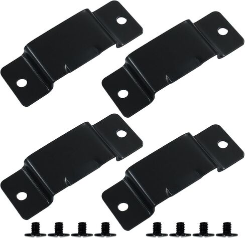 4Pcs Black Tap Measure Clips Metal Tape Holder Clips, Measuring Tape Belt Holder with Screw for Tool Leather Pocket in Saudi Arabia