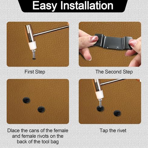 4Pcs Black Tap Measure Clips Metal Tape Holder Clips, Measuring Tape Belt Holder with Screw for Tool Leather Pocket in Saudi Arabia