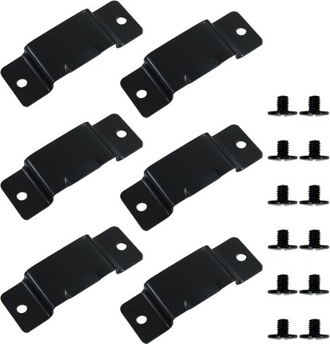 4Pcs Black Tap Measure Clips Metal Tape Holder Clips, Measuring Tape Belt Holder with Screw for Tool Leather Pocket in Saudi Arabia