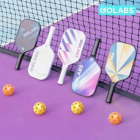 مجموعة مجاذيف Golabs PB1 Pickleball Paddles من 2 ، مجاذيف معتمدة من الألياف الزجاجية المعتمدة ، مع معتمدة من الألياف الزجاجية ، هدية رائعة للمبتدئين ، العائلة in Kuwait