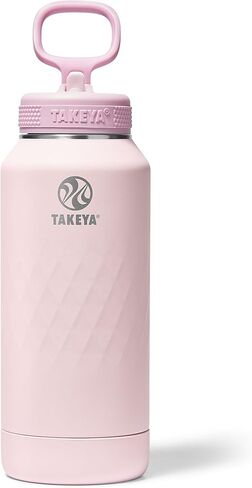 Takeya Sport 22 أوقية زجاجة ماء من الفولاذ المقاوم للصدأ ثلاثية الفولاذ ، غطاء القش-مقاوم للتسرب ، مقاوم للعروع ، خالية من BPA ، يحافظ in Kuwait