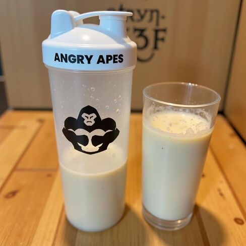 Angry Apes 28 oz Shaker Bottle – BPA-Free Tritan, Leak-Proof Flip Cap, Aluminum Mixer Ball & Measurement Scale – Black Variant with White Logo (black) in Saudi Arabia