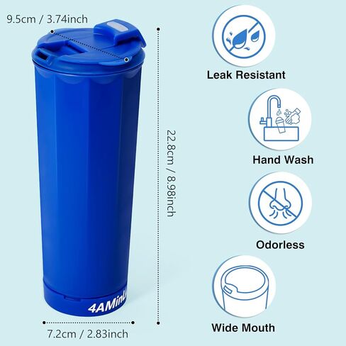 20 أوقية كأس مع القرن - البهلوان المثالي لعشاق الرياضة - زجاجة ماء قابلة لإعادة الاستخدام مثالية للهتاف في يوم اللعبة ، والاحتفال. (أحمر) in Kuwait