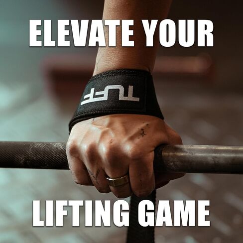 Tuff Lifting Straps - Wrist Straps for Weightlifting, Deadlifts, Powerlifting, and Strength Training - Ideal for Men and Women in Kuwait