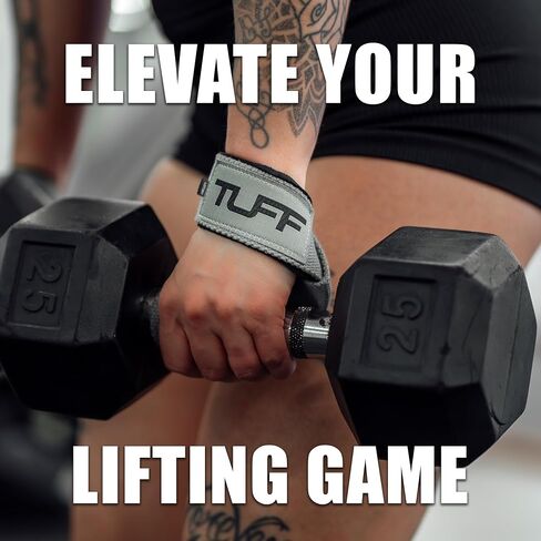 Tuff Lifting Straps - Wrist Straps for Weightlifting, Deadlifts, Powerlifting, and Strength Training - Ideal for Men and Women in Kuwait