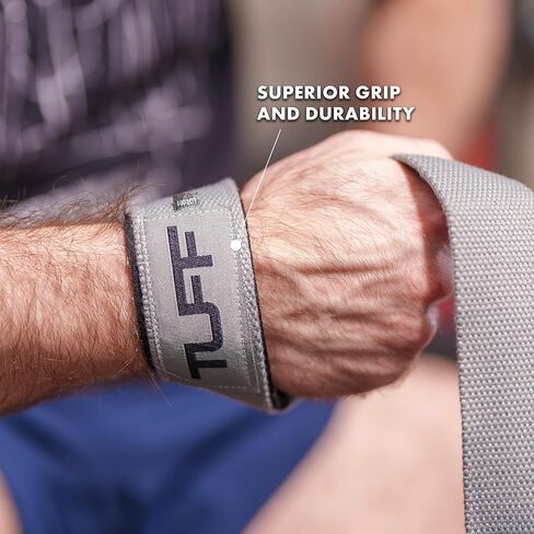 Tuff Lifting Straps - Wrist Straps for Weightlifting, Deadlifts, Powerlifting, and Strength Training - Ideal for Men and Women in Kuwait