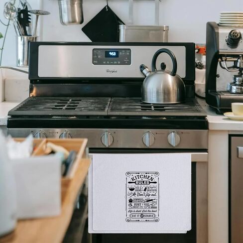 Cute Hand Towels for Kitchen, Waffle Weave Dish Towels for Kitchen Decorative, Personalized Gifts for Women Mom Wife Birthday Christmas Housewarming in Kuwait