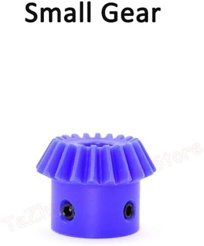 1pc 1: 2 1M نايلون ترس باسر 15 30 20 40 تجويف الأسنان 5 6 8 10 12 ملم 1 معامل ترس 90 درجة بزاوية تروس البلاستيك (15 أسنان (تجويف 6 مم)) in Kuwait