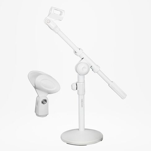 5Core MIC Stand Desk قابل للتعديل قابلاً للتمديد بذراع الذراع ، حامل الميكروفون W Round Base Anti Plad + MIC Clip + 3/8 '& 5/8' 'Adapter - MSSB W in Kuwait
