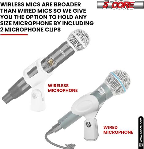 5Core MIC Stand Desk قابل للتعديل قابلاً للتمديد بذراع الذراع ، حامل الميكروفون W Round Base Anti Plad + MIC Clip + 3/8 '& 5/8' 'Adapter - MSSB W in Kuwait
