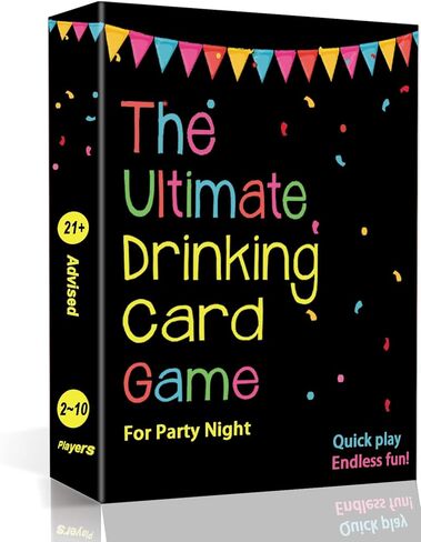 The Ultimate Drinking Card Game for Party Night - Drinking Game for Adults for Game Nights, Pregame, Couple Games, Bachelorette Party Games in Saudi Arabia