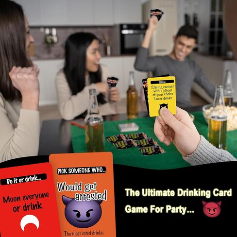The Ultimate Drinking Card Game for Party Night - Drinking Game for Adults for Game Nights, Pregame, Couple Games, Bachelorette Party Games in Saudi Arabia