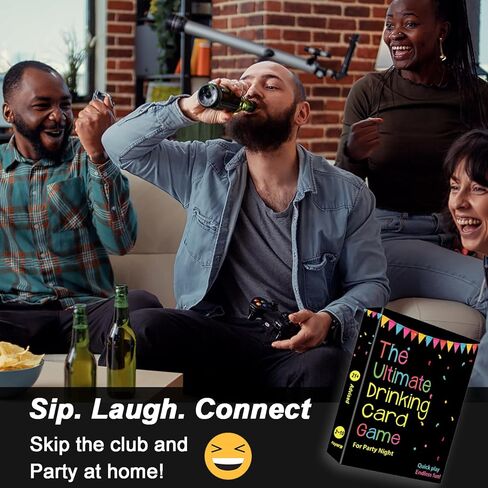 The Ultimate Drinking Card Game for Party Night - Drinking Game for Adults for Game Nights, Pregame, Couple Games, Bachelorette Party Games in Saudi Arabia