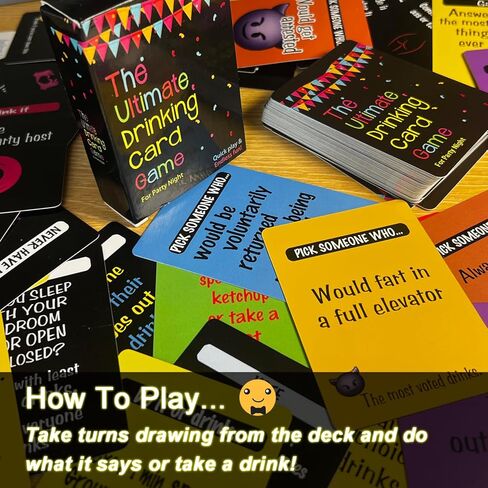 The Ultimate Drinking Card Game for Party Night - Drinking Game for Adults for Game Nights, Pregame, Couple Games, Bachelorette Party Games in Saudi Arabia
