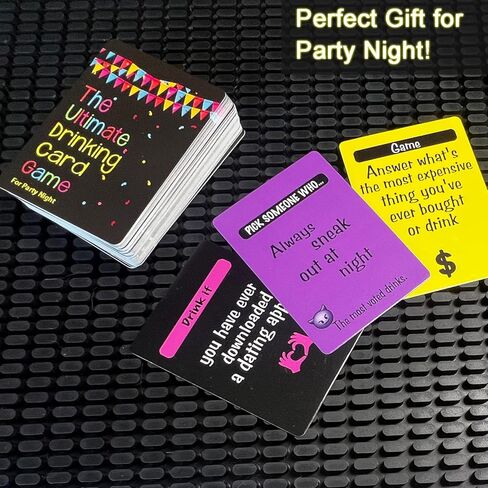 The Ultimate Drinking Card Game for Party Night - Drinking Game for Adults for Game Nights, Pregame, Couple Games, Bachelorette Party Games in Saudi Arabia