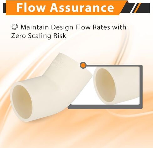 30 عبوة Hesun Slip CPVC 45 ° كوع ، 1 "مقبس X 1" ، لاتصال تركيب أنابيب CPVC in Saudi Arabia