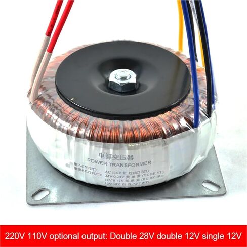 AC Double 24V Double 12V Pure Copper Fever Ring Transformer 200W Ring Bull Power Amplifier 110V 220V Optional(220V) in Saudi Arabia