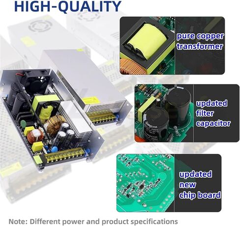 5V 12V 24V 36V 48V إمدادات الطاقة AC عالية الجهد إلى DC محولات الجهد المنخفض المرفقة مستلزمات الطاقة الإسكان الألومنيوم (DC 36V ، 1000W) in Saudi Arabia