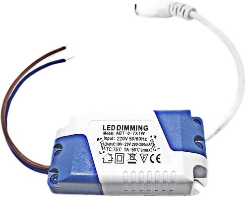 LED تعتيم 6-7X1W LED جهد مدخلات إمدادات الطاقة AC220V 260-280MA لضوء لوحة الخلية أسفل ضوء أسفل in Saudi Arabia