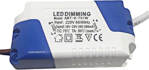 LED تعتيم 6-7X1W LED جهد مدخلات إمدادات الطاقة AC220V 260-280MA لضوء لوحة الخلية أسفل ضوء أسفل in Saudi Arabia