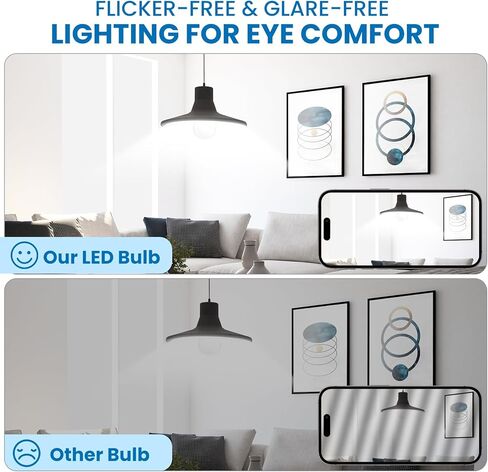 مصابيح مصباح LED مشرقة فائقة ، 150 واط مكافئة ، 5000 كيلو أبيض ضوء النهار ، 2600 لومين مرتفع ، قاعدة E26 ، غير قابلة للتجويف ، A21 19W مصابيح LED بيضاء مشرقة كفاءة في الطاقة لشرفة المكاتب المنزلية ، 6 حزم in Kuwait