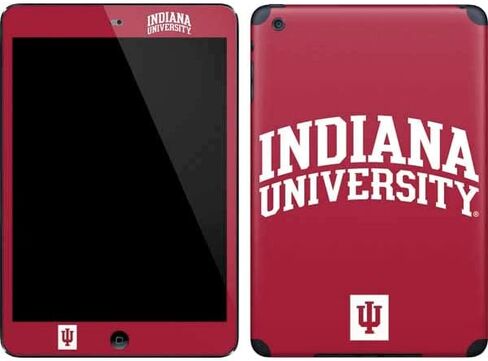 Skinit Skinit Tablet Skinner مع iPad Mini (1 و 2nd Gen) - تصميم جامعة إنديانا المرخصة رسميًا جامعة إنديانا. in Saudi Arabia