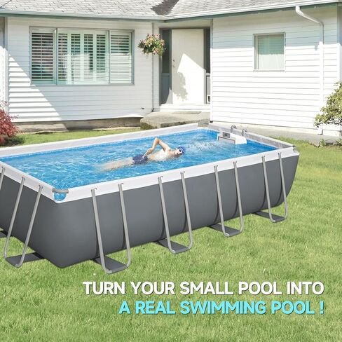 Swimming Pool Current Machine, Hanging Water Wave Maker for Swimming Training/Fitness/Relaxation, High Flow Swim Current Generator, Applicable to Frame Above Ground Pools, 110V/60Hz in Saudi Arabia