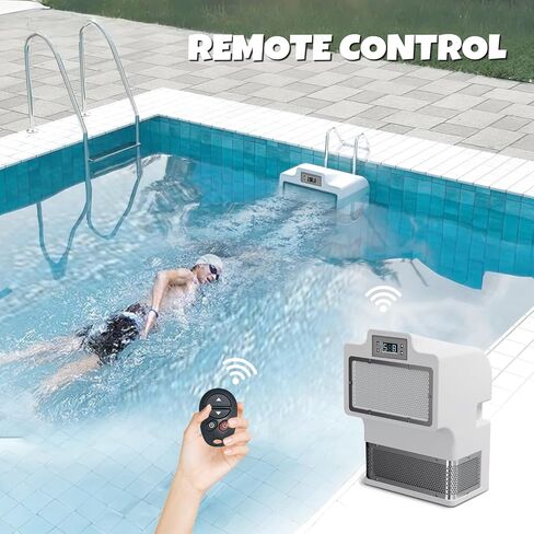 Swimming Pool Current Machine, Hanging Water Wave Maker for Swimming Training/Fitness/Relaxation, High Flow Swim Current Generator, Applicable to Frame Above Ground Pools, 110V/60Hz in Saudi Arabia