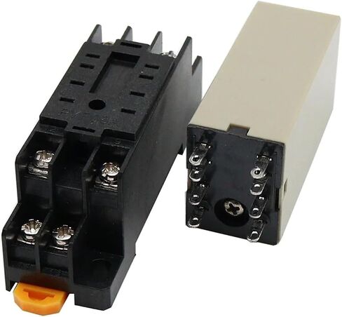 1SET RELAY H3Y-2 Small 8-Pin DC12V24VAC220V TIMER SWITCH 1S 3S 5S 60S 5M 10M 30M 60M (DC 24V ، H3Y-2 30minute) in Saudi Arabia