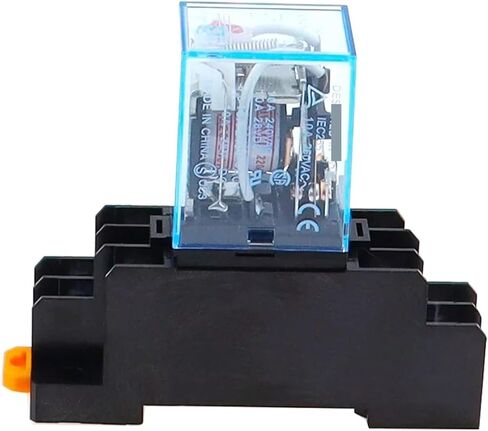 1Pc MY4NJ Electronic Micro Mini Electromagnetic Relay 5A 14PIN Coil 4DPDT with PYF14A Socket Base DC/AC 12V 24V 36V 48V 110V 220(AC,24V) in Saudi Arabia
