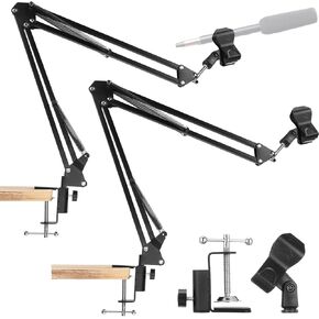 Leinuosen 2 PCS Boom Mic Arm Desk Microphone حامل مع 3/8 " in Kuwait