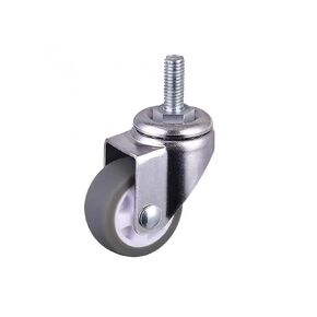 4Pcs Casters 1 Inch Gray TPE Screw Caster, M6 Silent Wheel Diameter25mm Household Universal Wheel in Kuwait