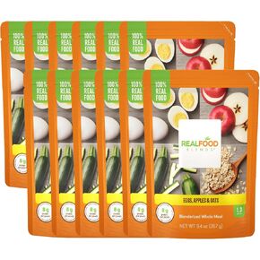 Real Food Blends Variety Pack - Pureed Food Meal for Feeding Tubes, 9.4 oz Pouch (Pack of 12 Pouches) in Kuwait