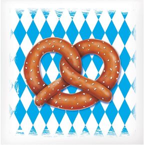 Beistle 50 Pack Oktoberfest Pretzel Bags ، 6 "× 5.75"- مستلزمات الحفلات ذات الطابع البافاري ، حقائب مهرجان البيرة الألمانية ، حاملي الوجبات الخفيفة Biergarten in Saudi Arabia