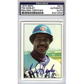 Tim Hosley Autographed 1975 SSPC Card #313 Chicago Cubs PSA/DNA #83310556 - MLB Autographed Baseball Cards in Kuwait