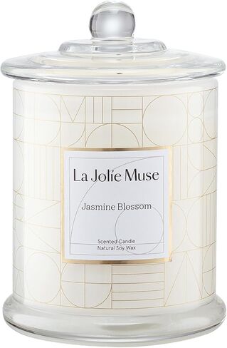 LA JOLIE MUSE Scented Candle, Fresh Linen Candle, Luxury Candle Gift with Gift Box, Aesthetic Candle for Aromatherapy, 70 Hours Burning Time, Natural Soy Candle, House Warming Gift for Women & Men in Kuwait
