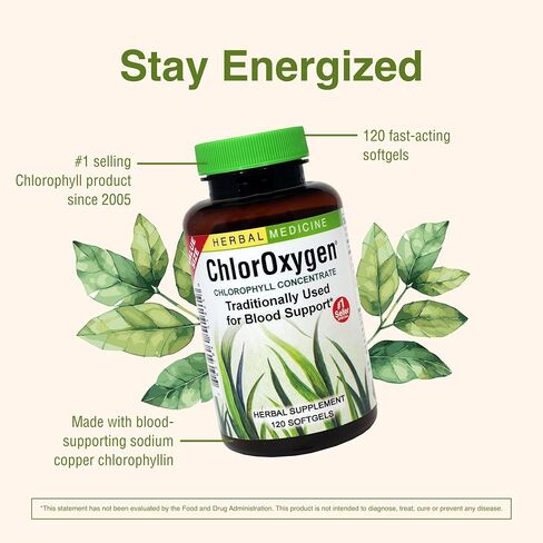 Chloroxygen® Chlorophyll Concentrate: 60-Count Bottle of Softgels in Kuwait