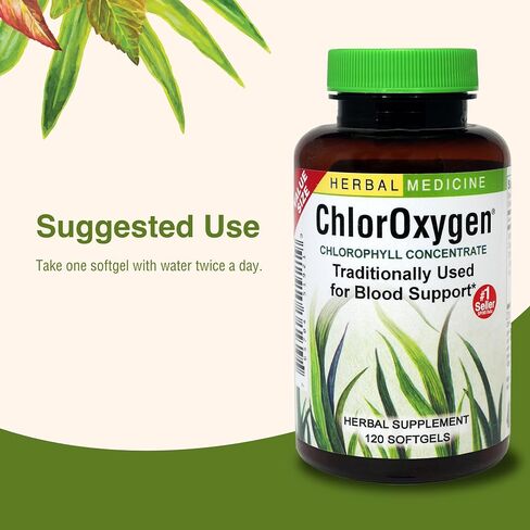Chloroxygen® Chlorophyll Concentrate: 60-Count Bottle of Softgels in Kuwait