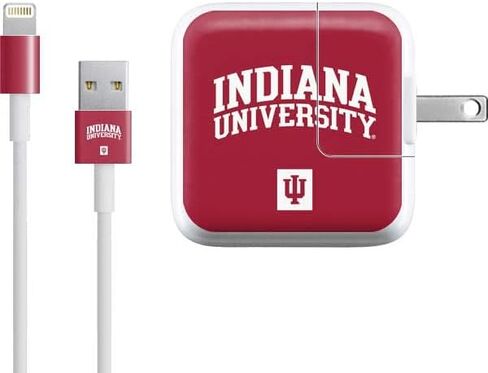 Skinit Secal SkiniT Goon Other Concerpated مع iPad Charger (10W USB) - تصميم جامعة إنديانا المرخصة رسميًا جامعة إنديانا in Saudi Arabia