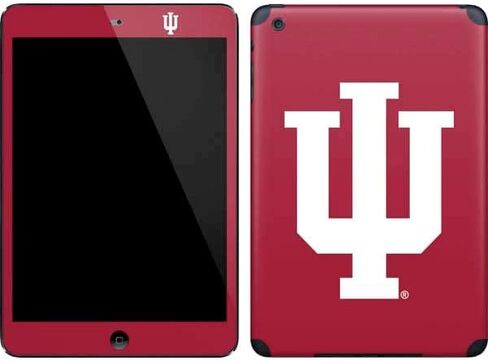 Skinit Skinit Tablet Skin متوافق مع iPad Mini (1st & 2nd Gen) - تصميم شعار جامعة إنديانا المرخص رسميًا in Saudi Arabia