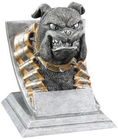 عقد العقد جوائز Bulldog Mascot Trophy - طوله 4 بوصات | جائزة Bulldog المحفورة والفضة والذهب - تخصيص الآن in Saudi Arabia