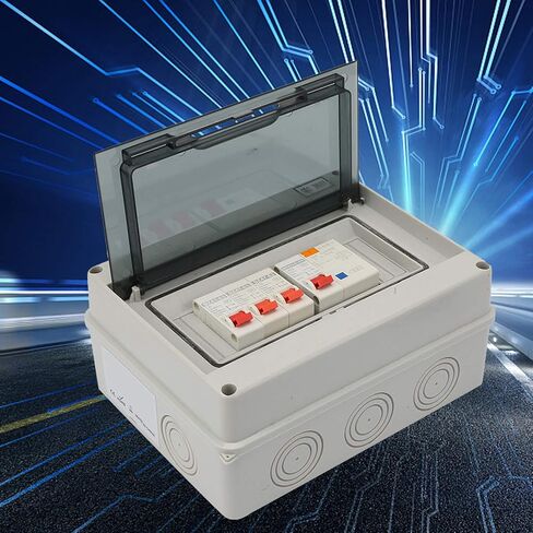 مربع توزيع كهربائي IP65 مع 63A RCD و 3 MCBS (6A+16A+32A) - لوحة قاطع الدائرة في الهواء الطلق لورش الشاحنات Caravans - DIN Rail Mount in Saudi Arabia