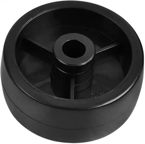 10pcs العجلات 3 بوصة أسود PP واحد العجلة الداخلية الثقب 8mm الجهاز المعدات قطرها 75 ملم البلاستيك in Saudi Arabia