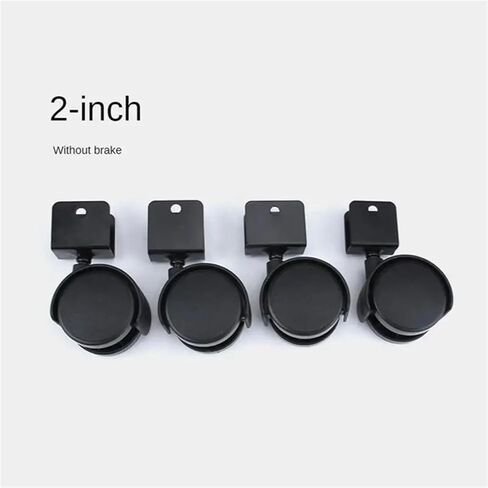2 بوصة على شكل شريف على شكل U Universal Wheel Furniture Chair Caster 4pcs (مع الفرامل ، 25 ملم) in Saudi Arabia
