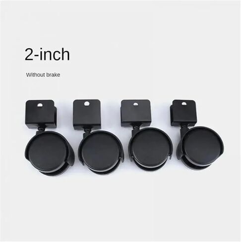 2 بوصة على شكل شريف على شكل U Universal Wheel Furniture Chair Caster 4pcs (مع الفرامل ، 25 ملم) in Saudi Arabia