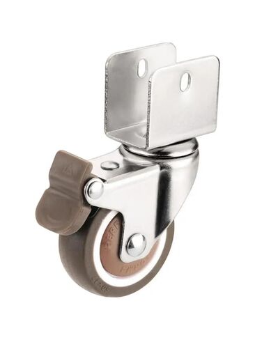 4Pcs Silent 2 Inch U-Shaped Splint Soft Rubber Furniture Universal Caster Pulley Wheel(22mm-B) in Saudi Arabia