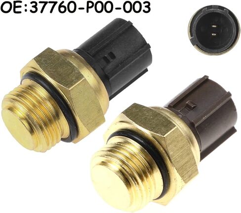 Water Temperature Sensor 37760-P00-003 37870-PJ7-003 1Pcs(Black) in Kuwait