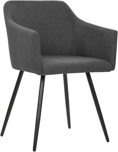Cream Dining Chairs Set of 2, Fabric Polyester Metal Room Furniture Table Kitchen Modern in Saudi Arabia