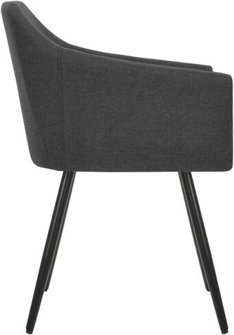 Cream Dining Chairs Set of 2, Fabric Polyester Metal Room Furniture Table Kitchen Modern in Saudi Arabia